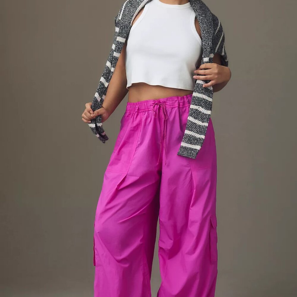 NWT Anthropologie Daily Practice Base Jump Parachute Pants Size XLP - Picture 11 of 11